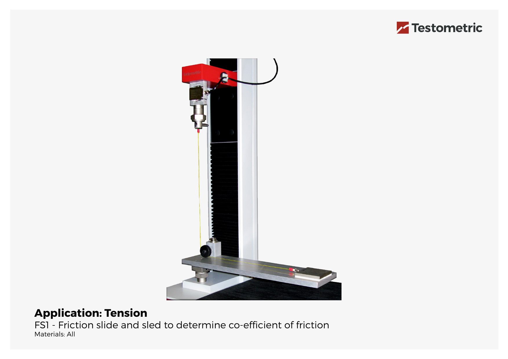 FS1 - Friction slide and sled to determine co-efficient of friction Image 1