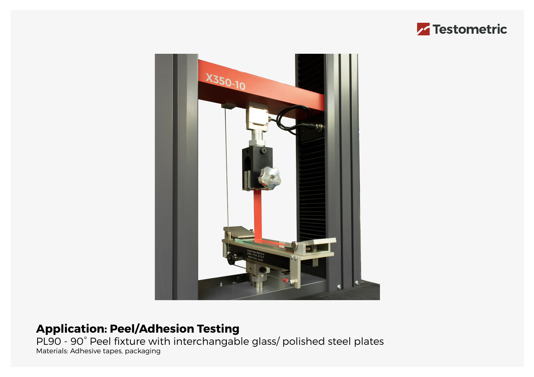 PL90 - 90° Peel fixture with interchangable glass/ polished steel plates Image 1