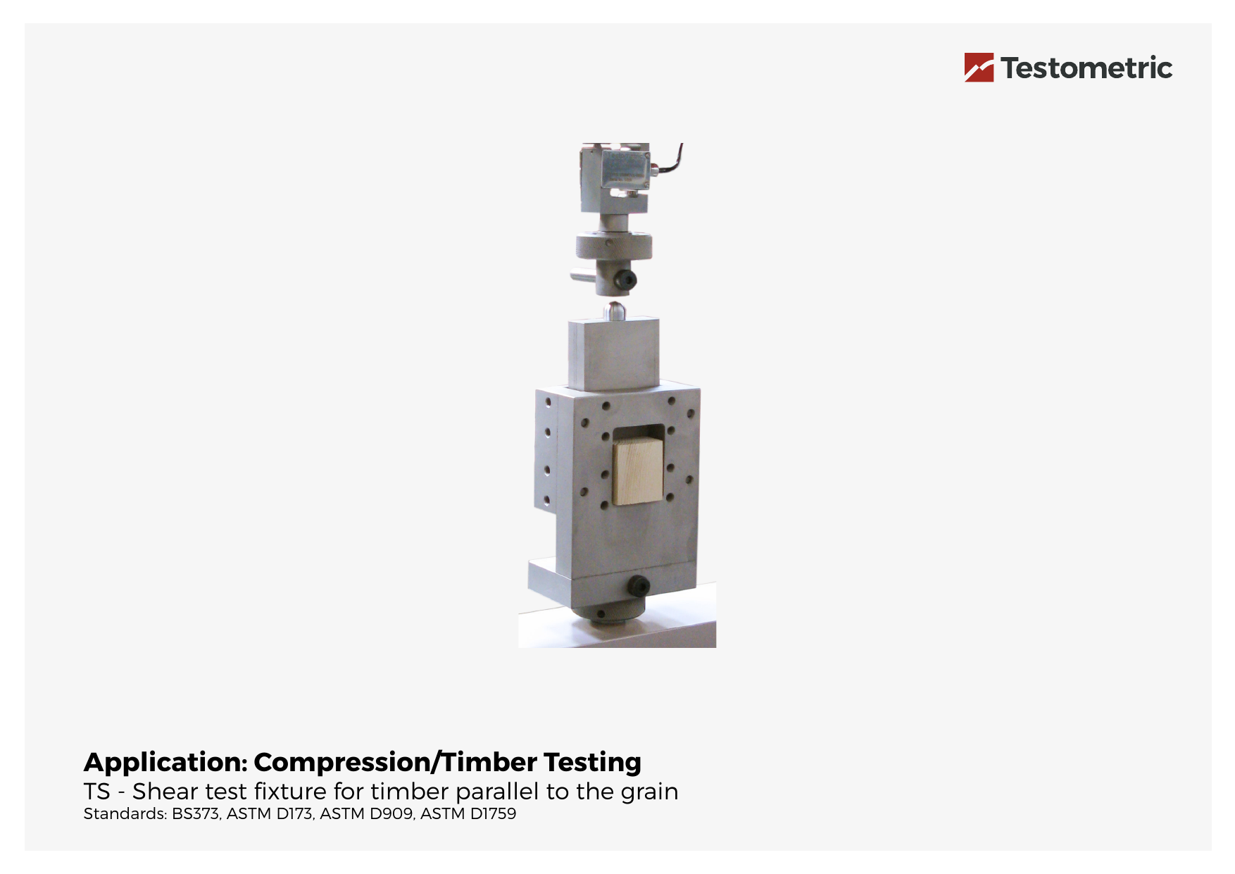 TS - Shear test fixture for timber parallel to the grain Image 1